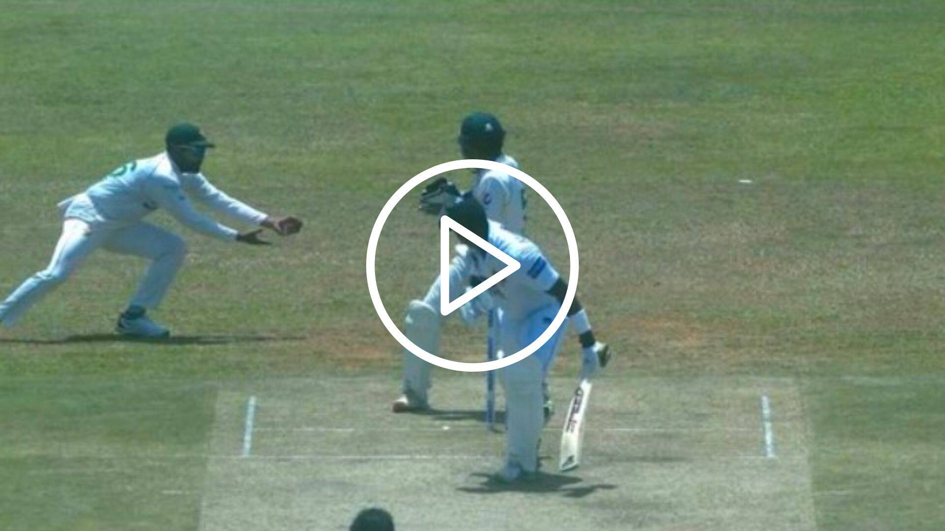 [Watch] Babar Azam's One-Handed Blinder At First Slip Dismisses Angelo Mathews at Galle